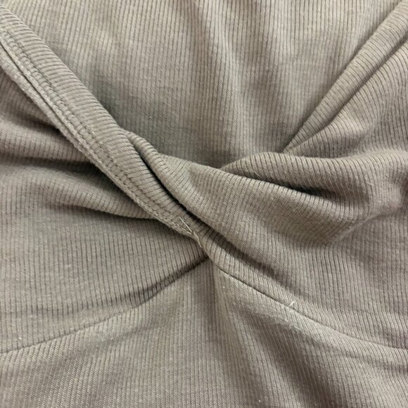 Aritzia Sunday Best Lula Longsleeve Top in STONE - Picture 3 of 10